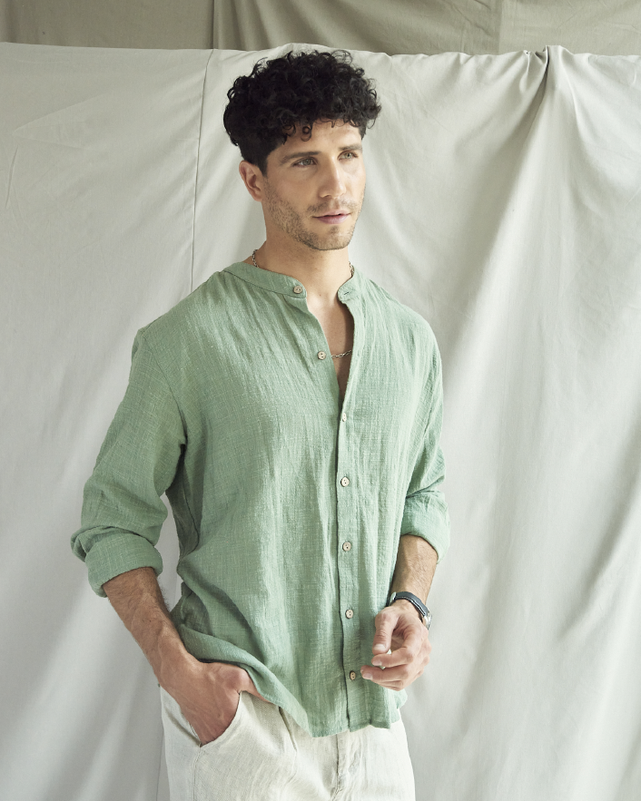 CAMISA CUELLO MAO VERDE 88 Studios