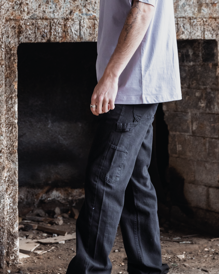 PANTALON CARGO NEGRO
