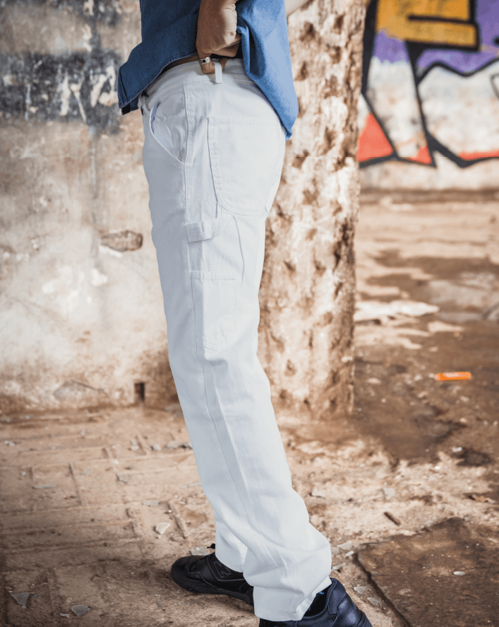 PANTALON CARGO BLANCO