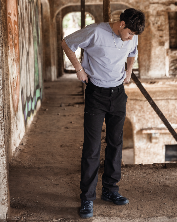 PANTALON CARGO NEGRO