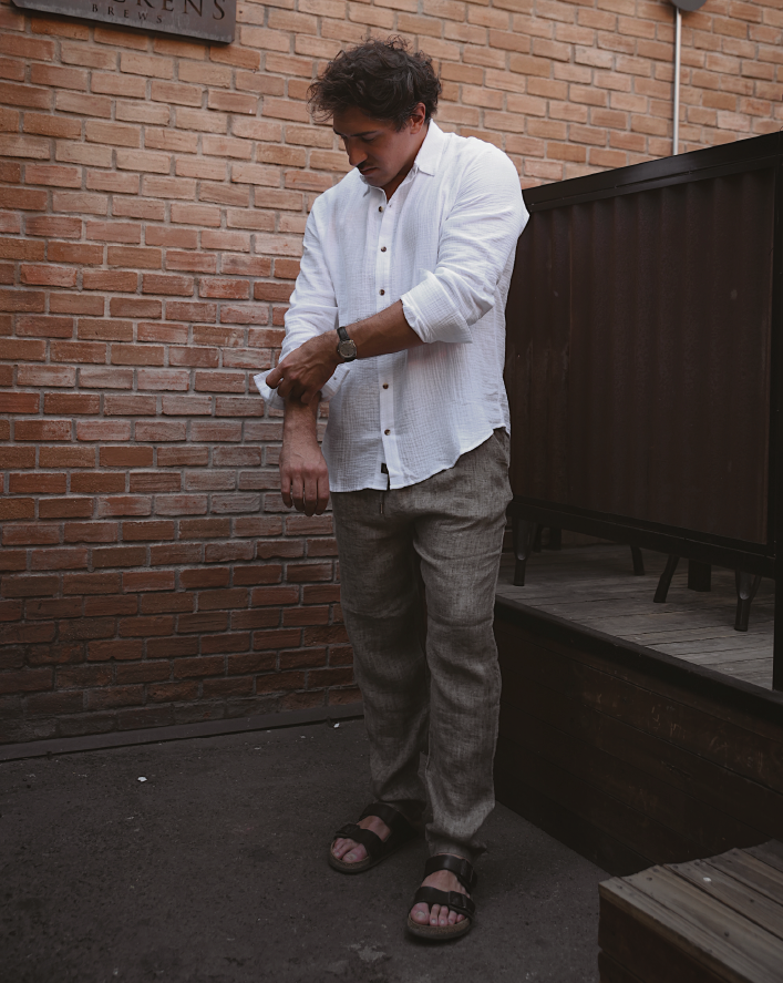 CAMISA MANGA LARGA BLANCA