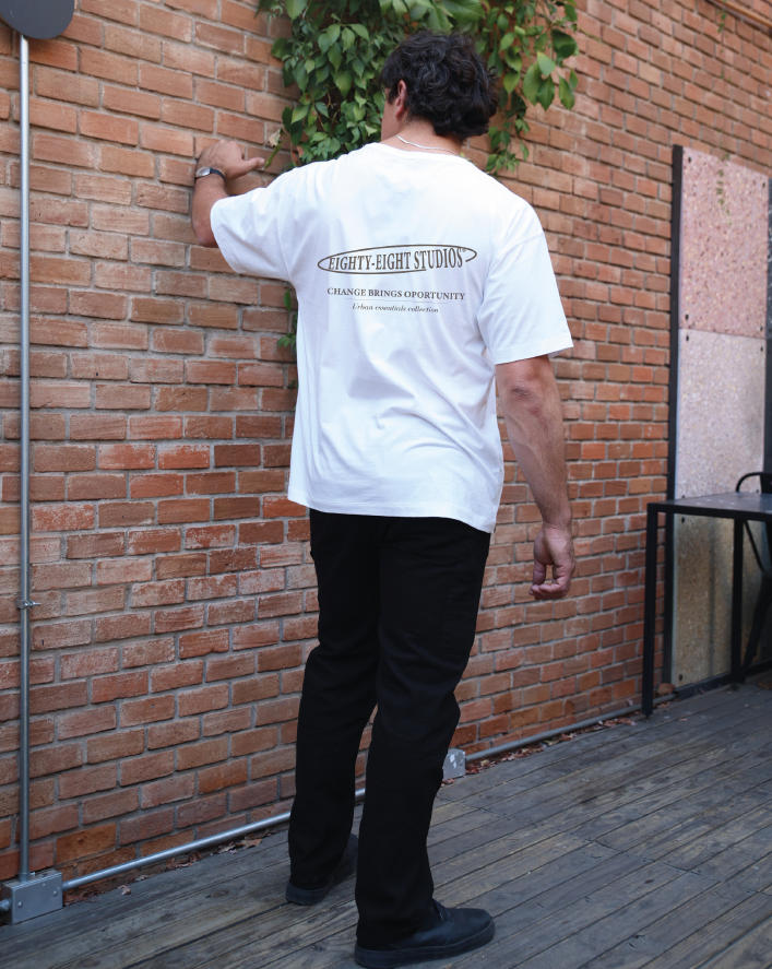 POLERA ESTAMPADA URBAN BLANCO